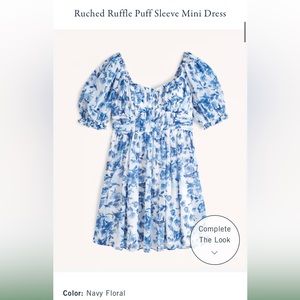 Blue Floral Abercrombie Dress